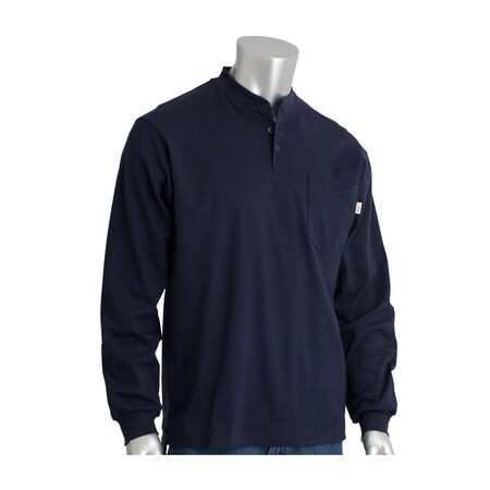 Pip AR/FR Long Sleeve Henley 385-FRHN-(NV)-2X